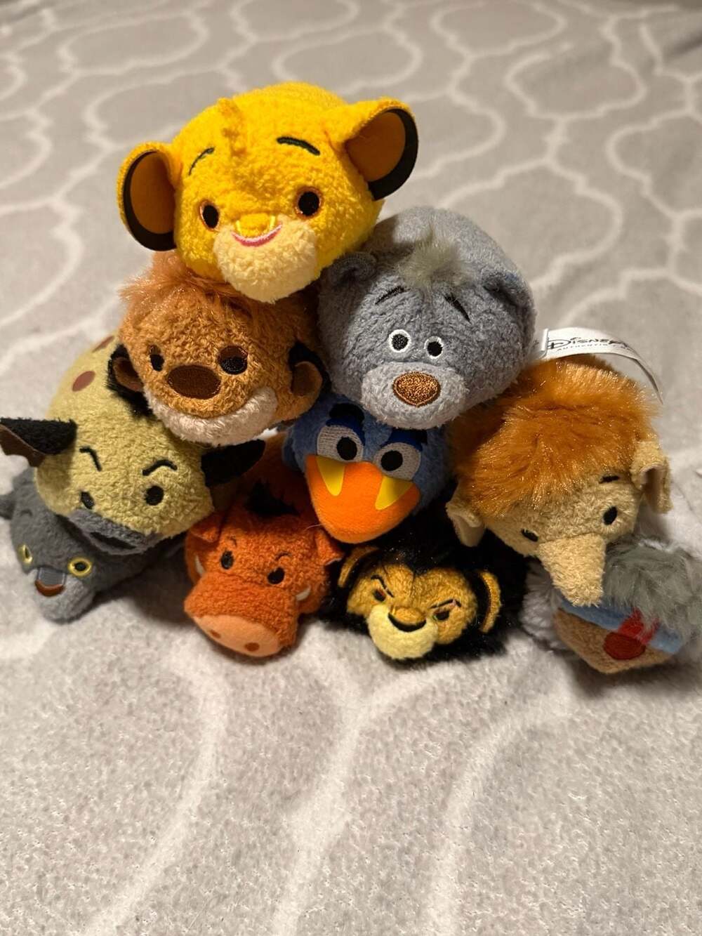 Disney Store Authentic The Lion King Tsum Tsum 9-Piece Mini Plush Set